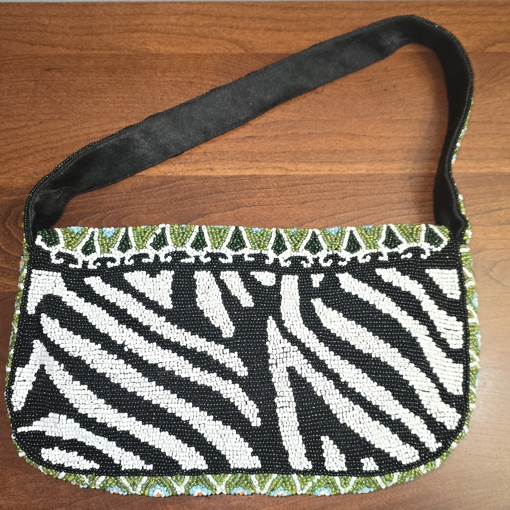 Christiana Chic Beaded Clutch - Multicolor Design - Picture 2 of 6